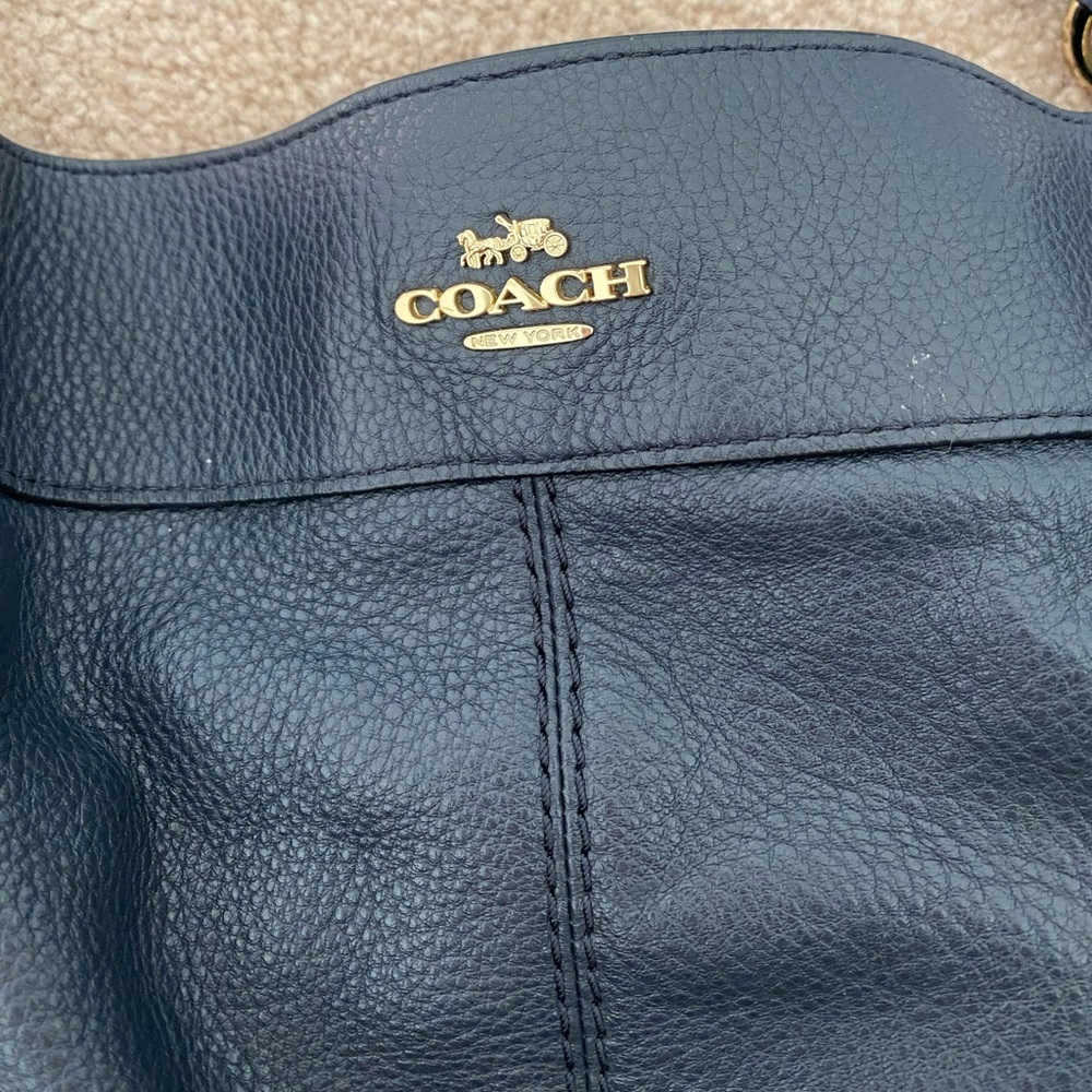 Black Leather Coach Purse